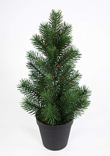 Mini Tannenbaum im Topf 38cm DP künstlicher Weihnachtsbaum Kunststoff 100% PE Tanne...